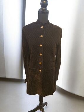 Vintage St. JOHN collection By Marie Gray Brown Sweater Jacket Size 8